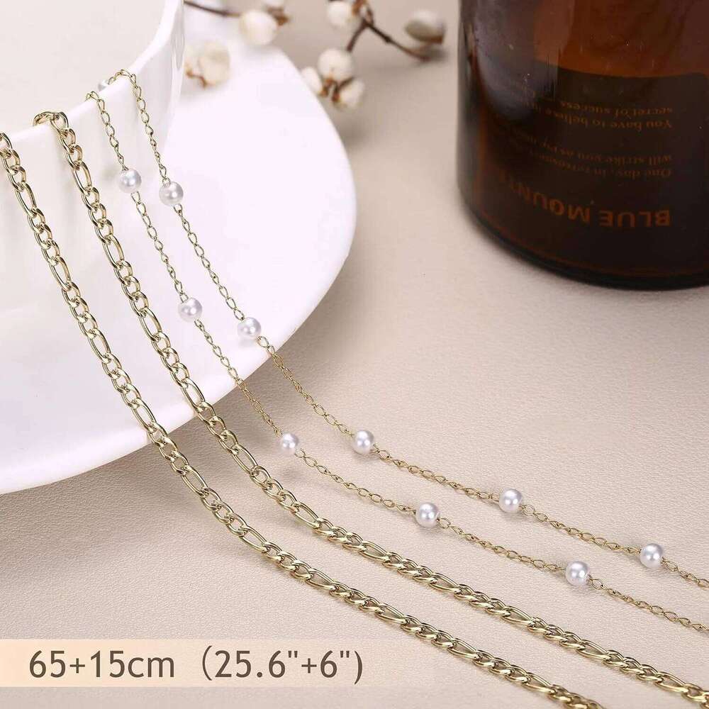 Bobisty 2pcs Belly Waist Chains for Women Waterproof Stainless Steel Pearl Beaded Seashell Body Chain Bracelet Jewel H260228