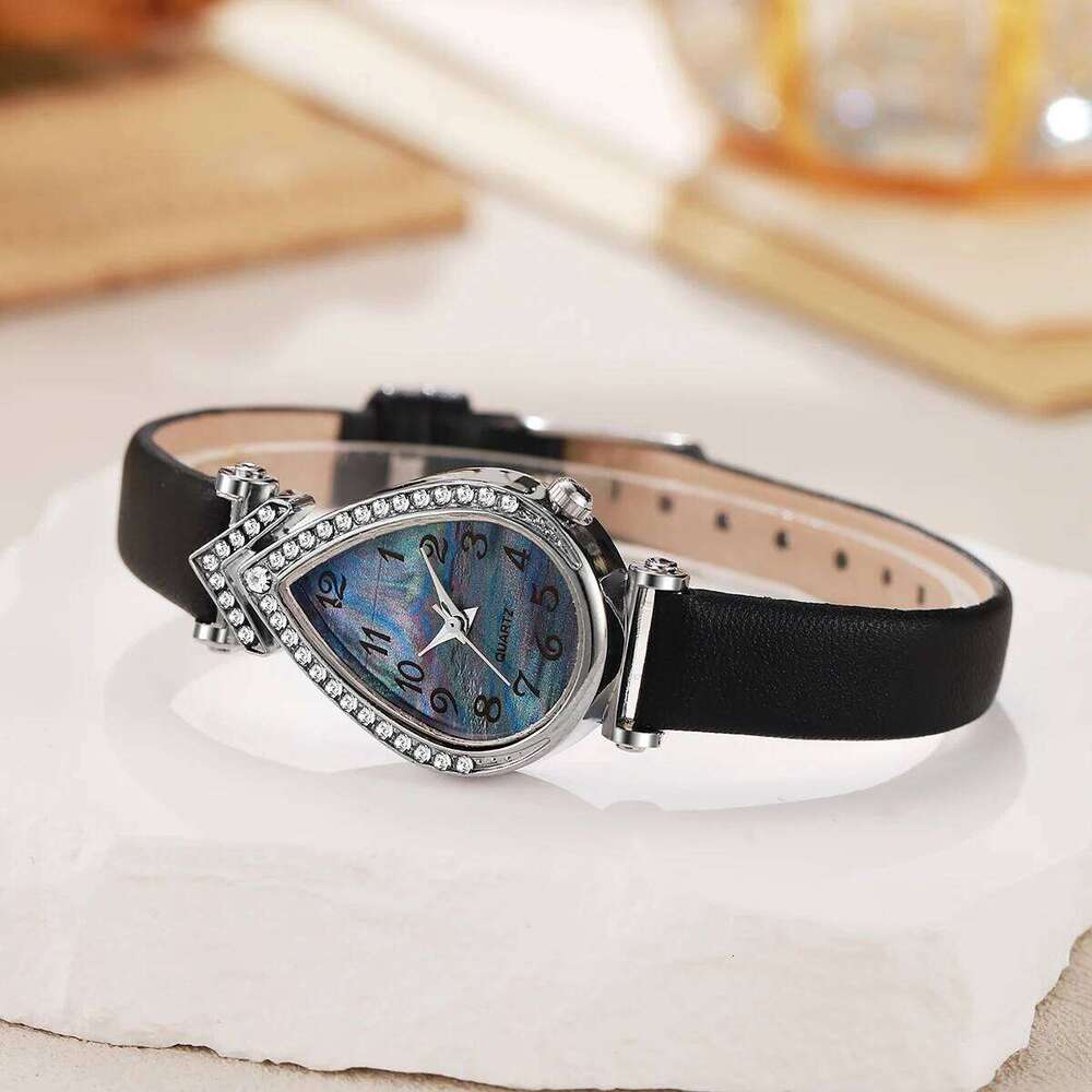 Fashion Rhinestone Women Quartz Ladies Casual Leather Strap Wrist Girls Clock Reloj Mujer H260228