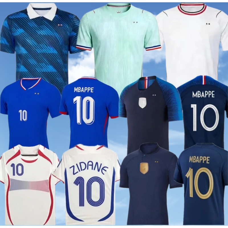 26 27france jersey world cup French Soccer Jerseys MBAPPE GIROUD DEMBELE EKITIKE Olise GRIEZMANN Kids Men retro Football tops Shirt maillot de foot ZIDANE vintage