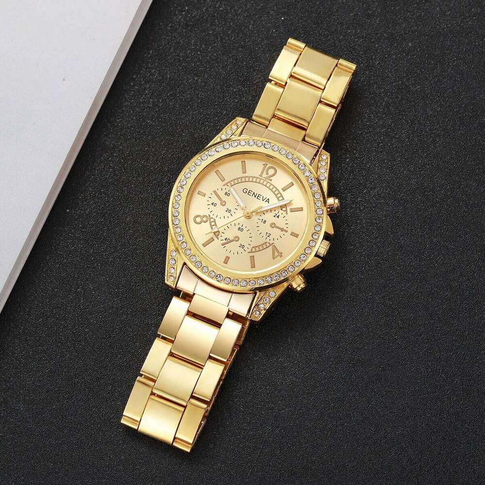 Luxury Diamond Women es Arabic Dial Alloy Strap Quartz Wrist Reloj Mujer Girls Clock GiftWithout Box H260228