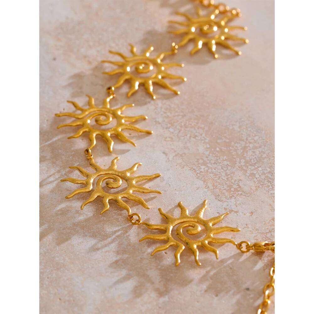 Yhpup 2025 Fashion Stainless Steel Sun Belly Waist Chain for Women Summer Statement Jeans Rave Body Jewelry Accessory Waterproof H260228