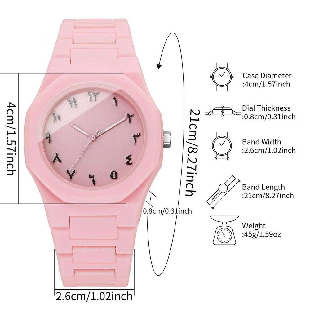 Fashion Plastic Strap Quartz Casual Women es Reloj Mujer Girls Clock Gift No Box H260228