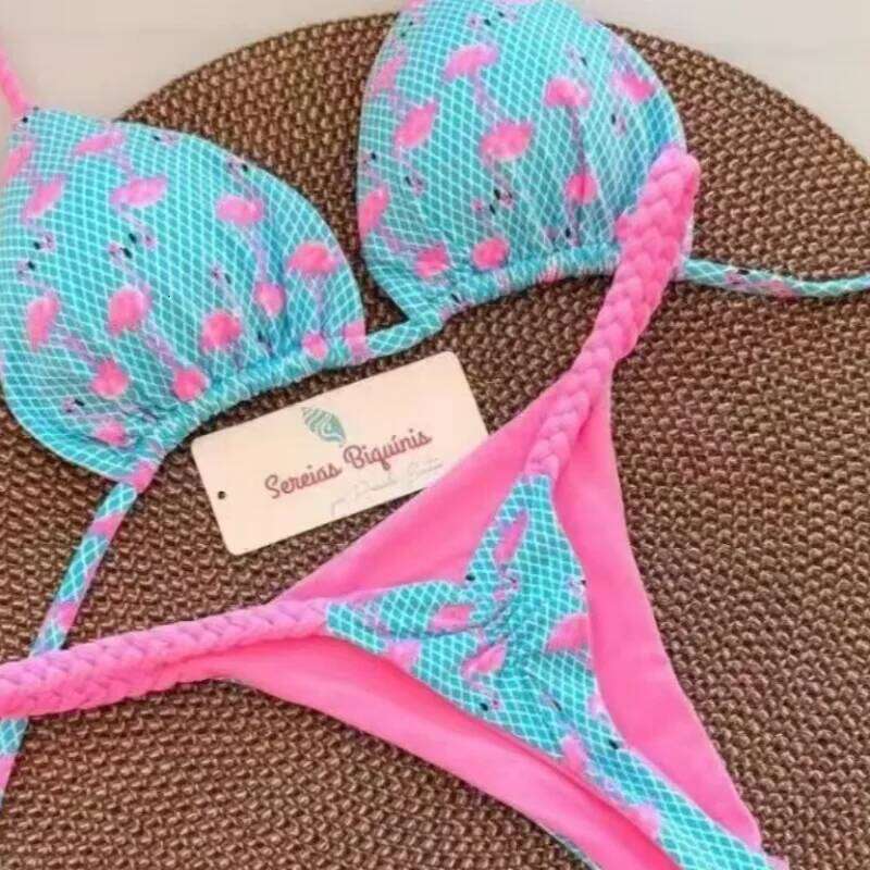 New Sexy Gather Bikini Split Swimsuit Brazil Beach Women Z260301