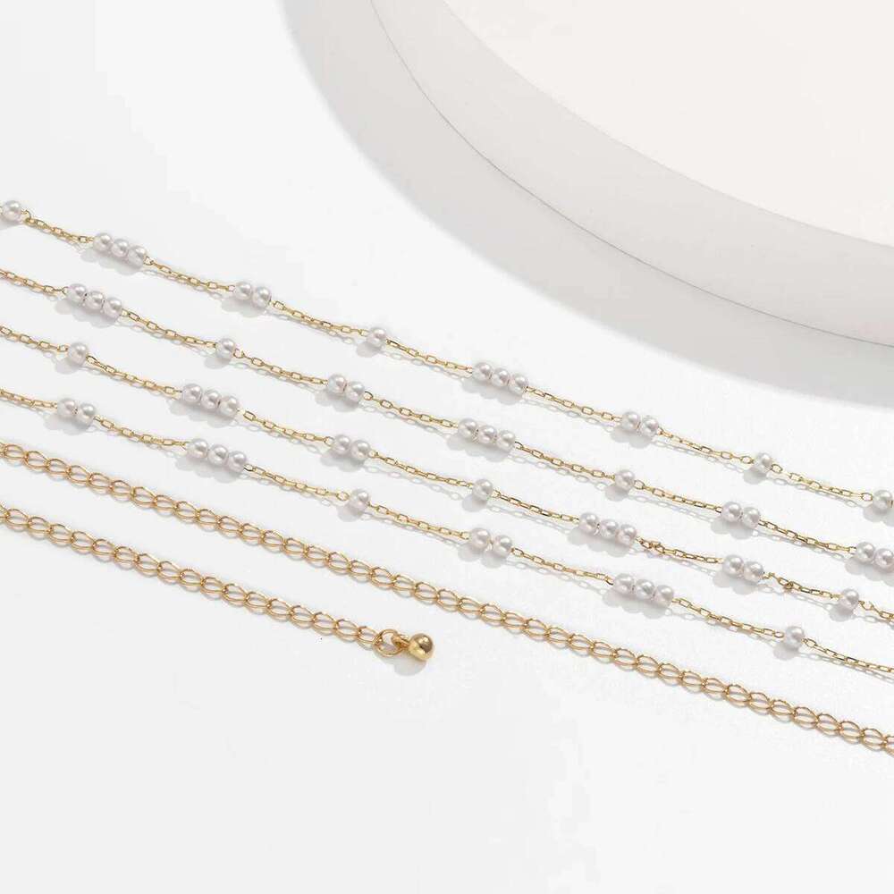 Cute Kpop Boho Simulate Pearl Thin Belt Waist Beads Chain Jeans Delicate Body Jewelry Women Harness Fashion Natural Decorations H260228