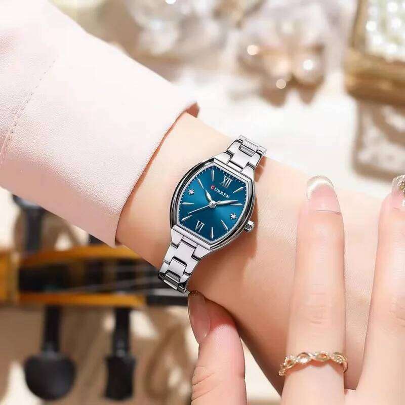 CURREN 9112 Gold Exquisite Women's Stainless Steel Quartz Waterproof reloj mujer H260228