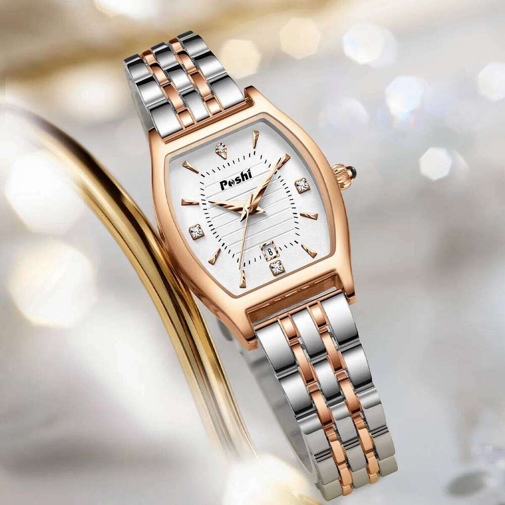 POSHI 999 For Women Fashion Elegant Lady Wrist Quartz es Alloy Strap With Date Original Clock H260228