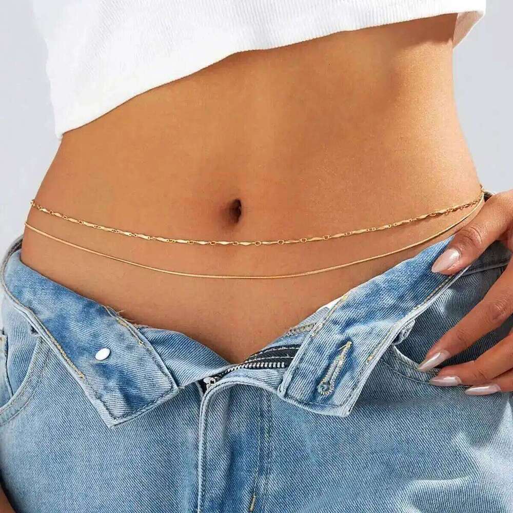 Lacteo Minimalism Sexy Adjustable Body for Women Summer Beach Vacation Waist Belt Chains Accessories Boho Jewelry Gifts H260228