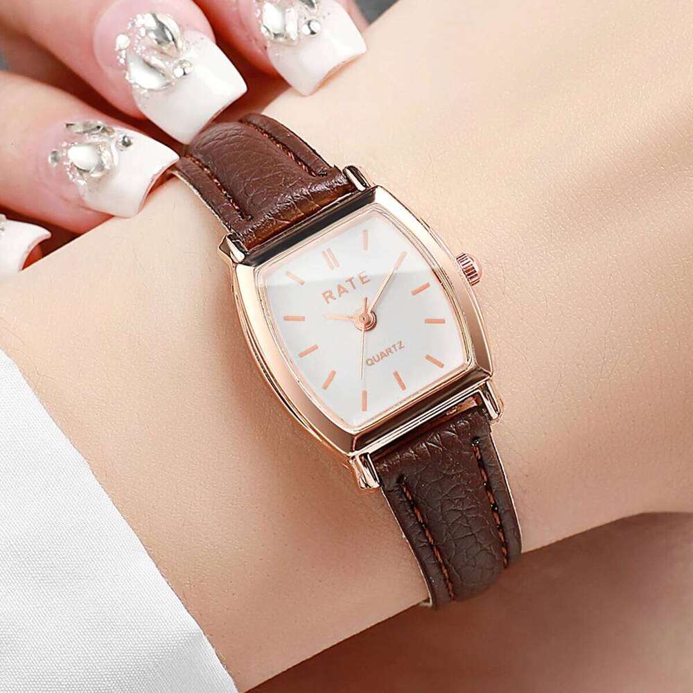 Fashion Small Dial Women Quartz Casual Leather Strap Wrist es Reloj Mujer Girls ClockWithout Box H260228