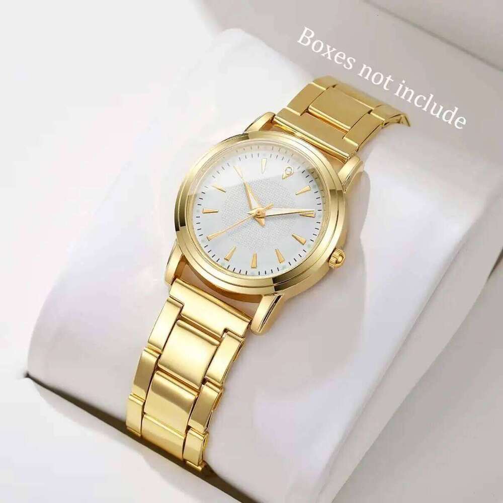 Fashion Women es Simple Dial Alloy Band Analog Quartz Wrist Reloj Mujer Girls Clock GiftWithout Box H260228
