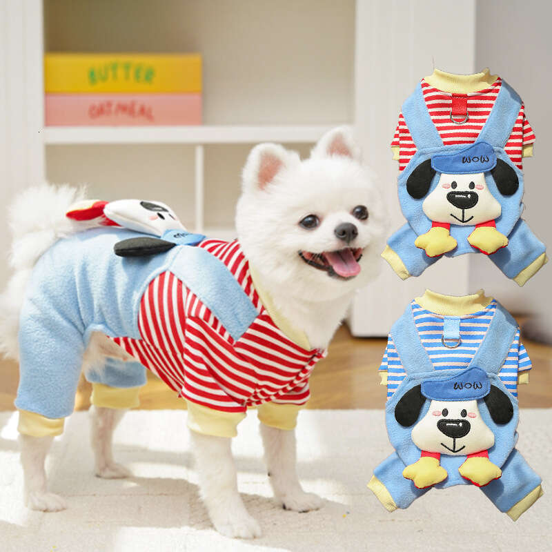 Famous brand Autumn winter four legged clothing cats pet supplies fleece cute plush toys for dogs Teddy and Bichon cross border wholesale pupakaIK