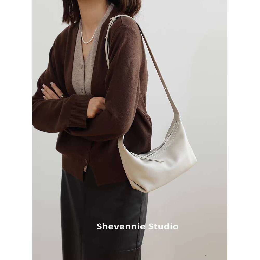 Luxury Shoulder Bags Totes Hobo Korean Niche Cowhide Underarm Single Genuine Leather Dumpling High End Crossbody Fashion Women S Bag SENYY