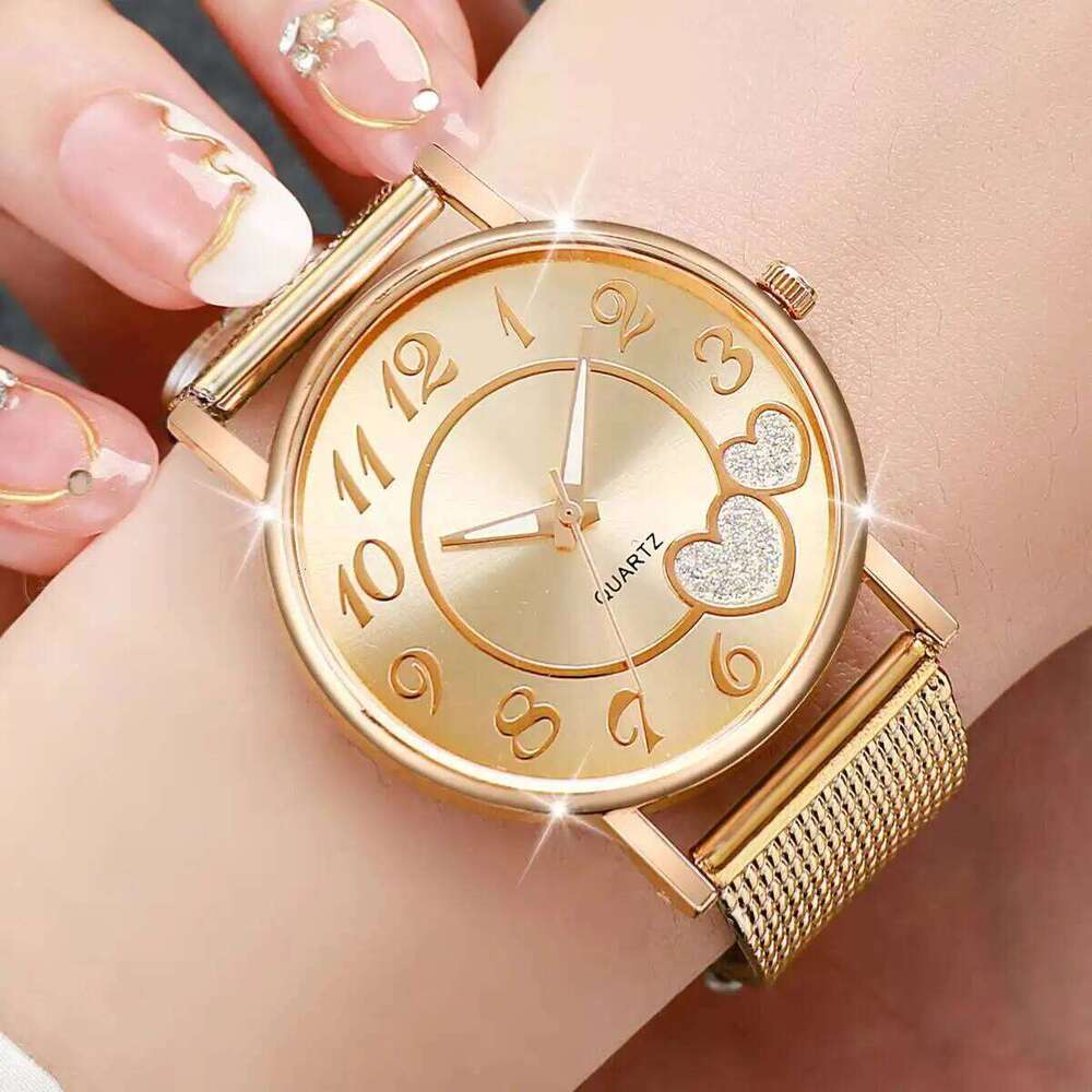 1/3PCS Fashion Heart Dial Women es Casual Plastic Strap Quartz Wrist Reloj MujerWithout Box H260228