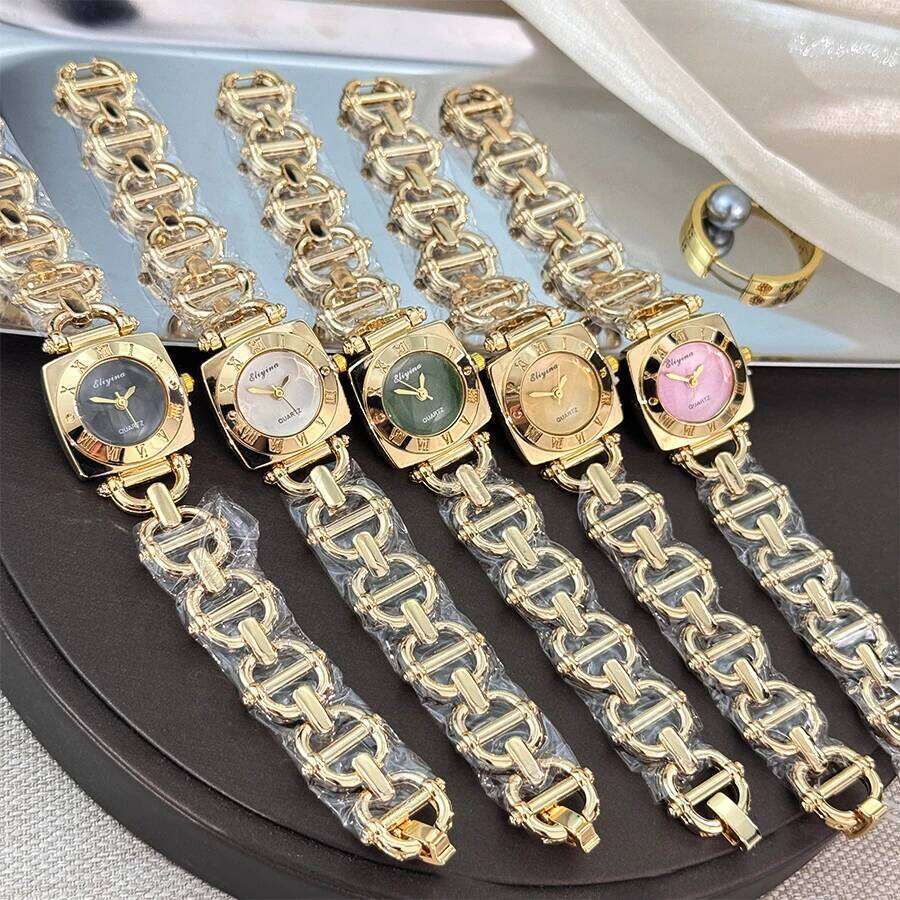 New women's cross-border best-selling hot with high appearance level, square Roman numerals, skeleton design H260228