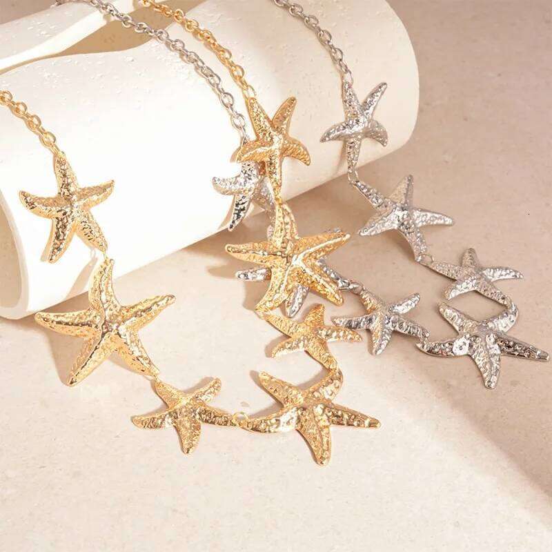 Metal Retro Ethnic Style Starfish Waist Chain Accessories Bohemian Versatile Belt Women's High-end Dress Waistband H260228