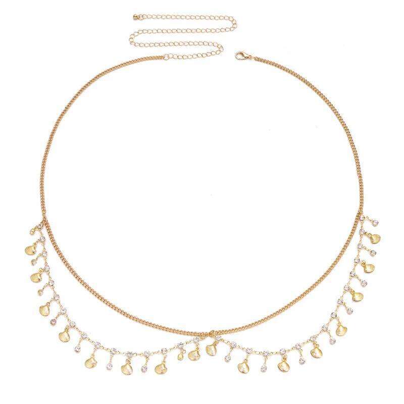 Minimalism Multilayer Belly Waist Chain Women Summer Bikini Goth Body Jewelry Festival Accessories H260228