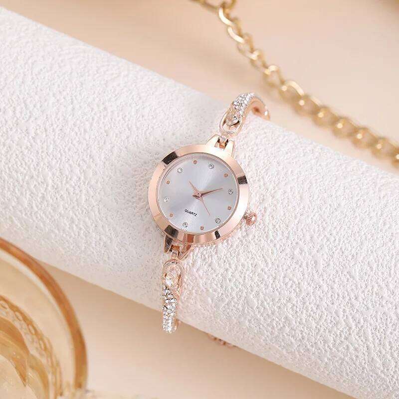 UTHAI V4 New Women's Quartz es Water Diamond Female's Wrist Small Dial Slim Adjustable Jewelry Girl H260228
