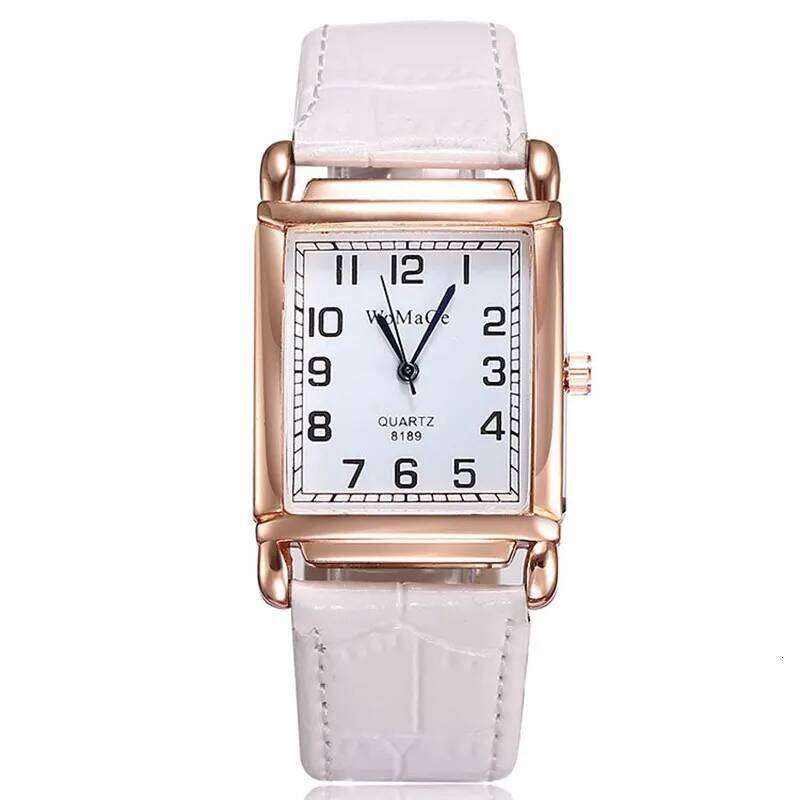 Retro Rectangular Women's Casual Leather Belt Quartz es for Woman Fashion Ladies Clock Gift relogio feminino H260228