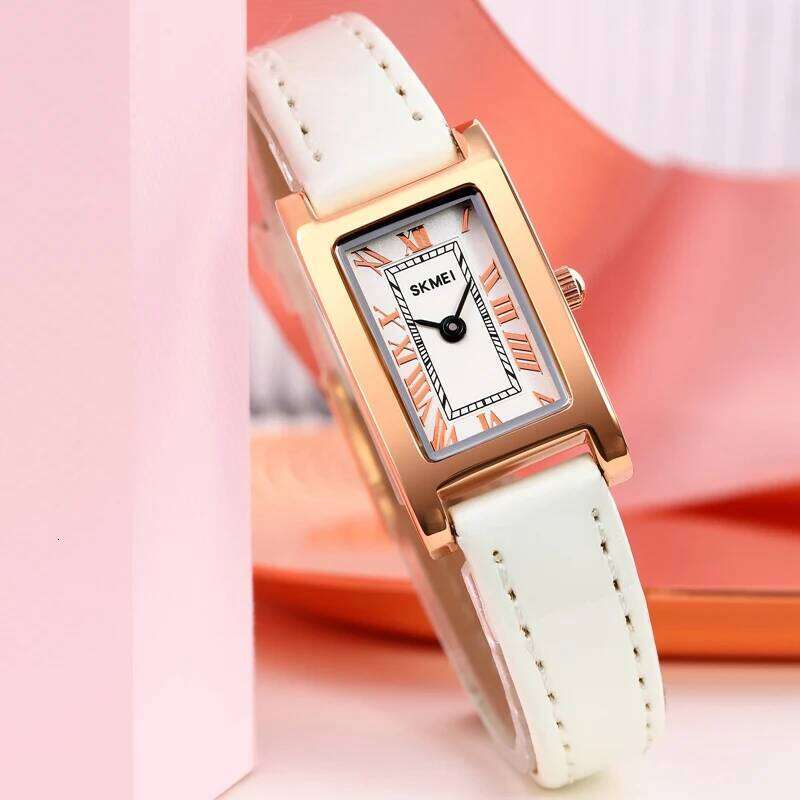 SKMEI Female Fashion Elegance es Ladies Wristes Romantic Style Waterproof Quartz Leather Strip Relogio Feminino H260228