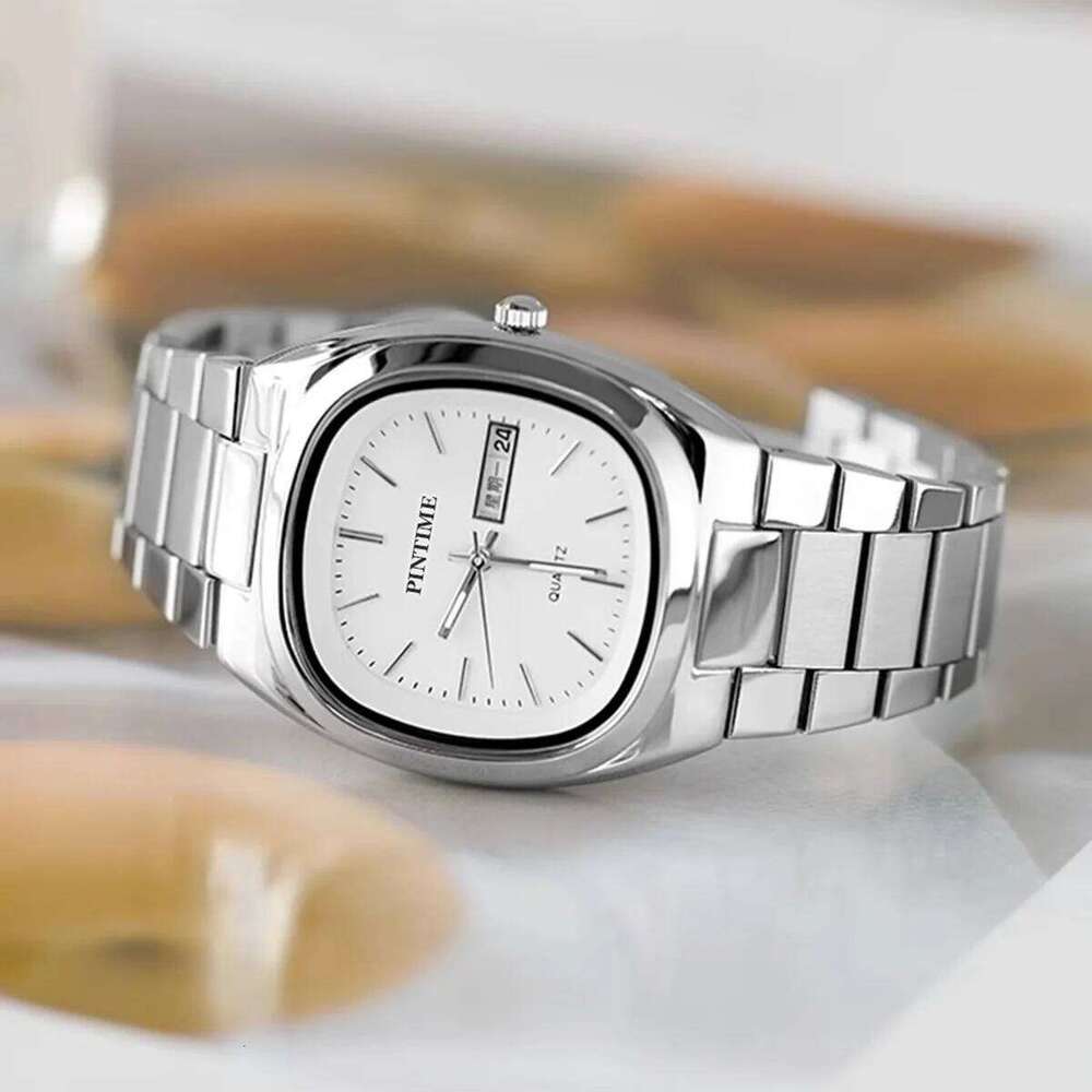 Wrist es Women Fashion Quartz Double Calendar Stainless Steel Strap Luminous Waterproof Ladies Casual H260228