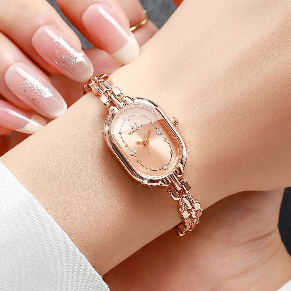 Fashion Rhinestone Small Dial WomQuartz Ladies Elegant Strap Wrist Reloj Mujer Girls Clock GiftWithout Box H260228