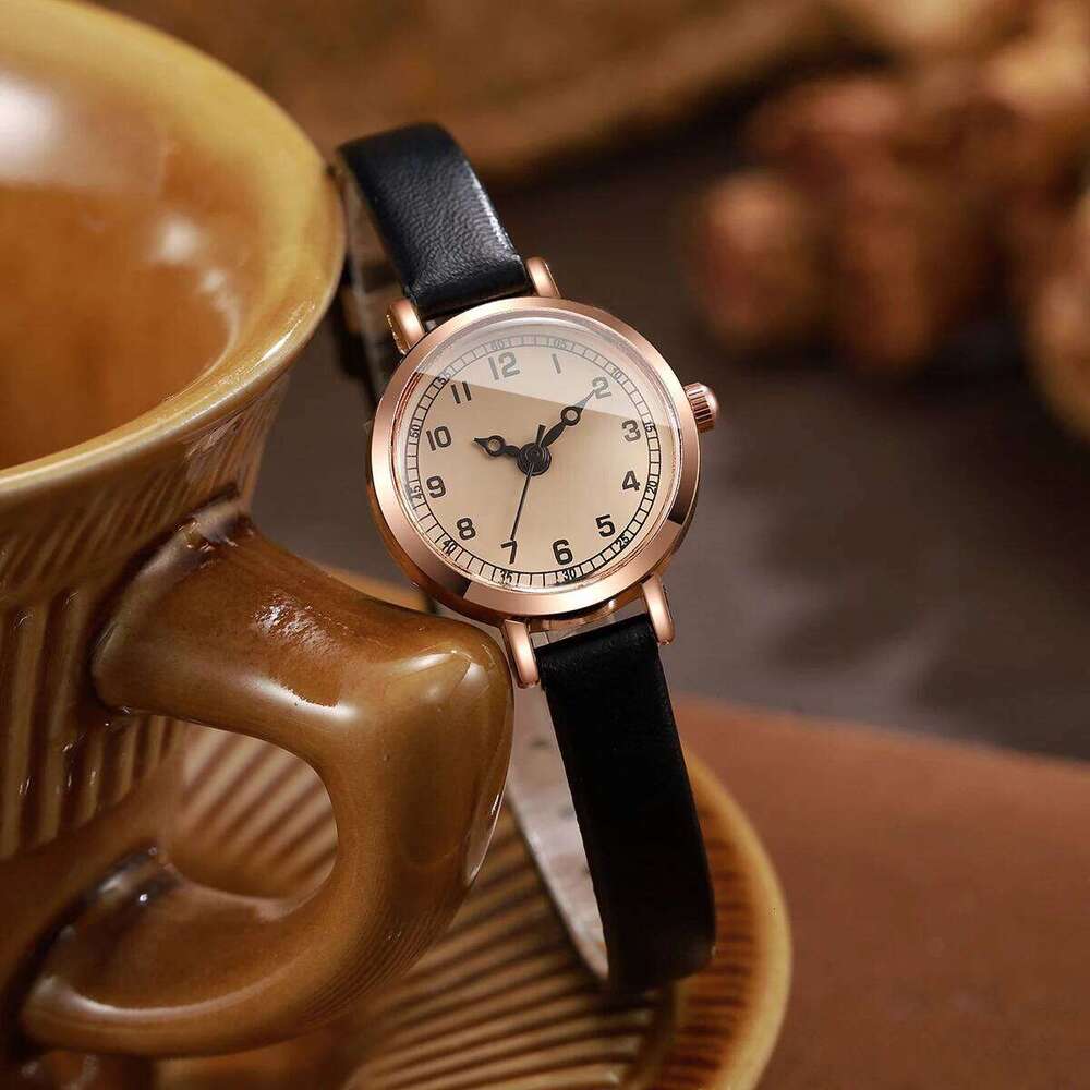 Fashion Small Arabic Dial Women Quartz Elegant Ultra-thin Leather Strap Wrist Reloj Mujer Girls Clock Gift H260228
