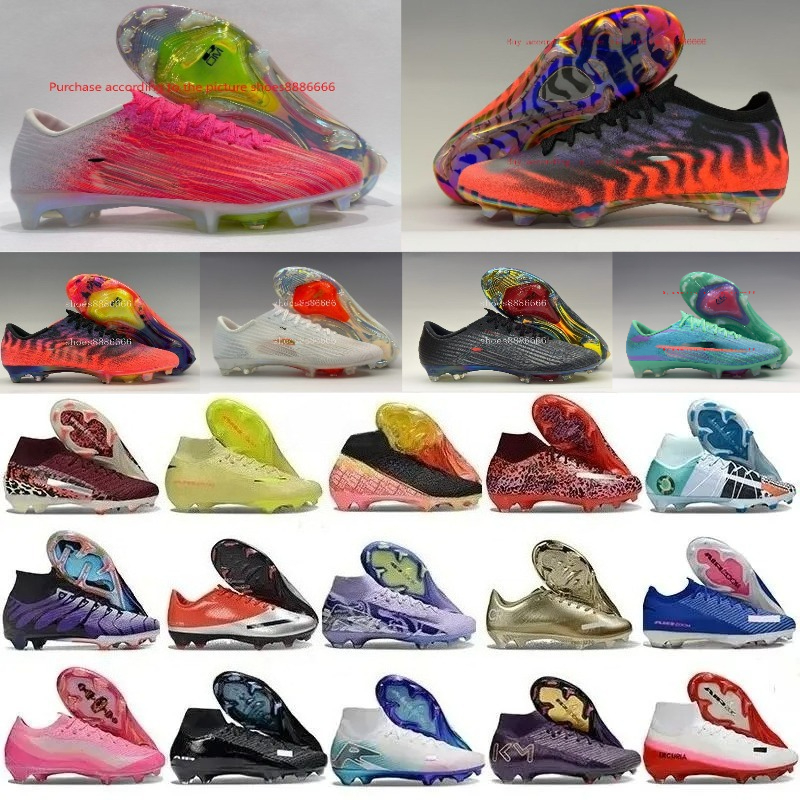 Soccer Cleats MERCURlAL VAP0RFG 16 17 SuperfIy 10 11 Vini Jr 95 Kylian Mbappe Scary Good Chrome Boots Youth Mens Soccer Shoe Crampon Shadow Fear Nothing Football Shoes
