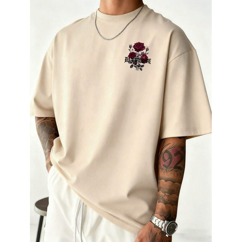 Luxury Brand Designer Clothes Exclusively For Cross-Border Sales, Pure Cotton K-Glory Casual Versatile Simple Short Sleeve