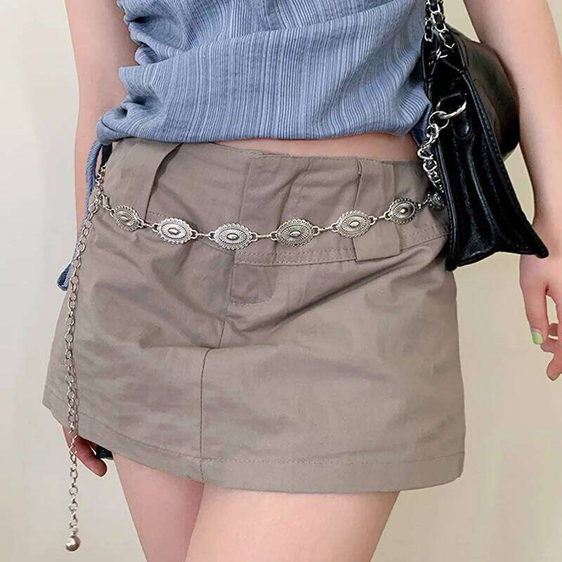 Retro Versatile Ethnic Style Metal Bohemian Belt For Women Fashion Sweater Chain Waist Seal Body Decor Accessories H260228