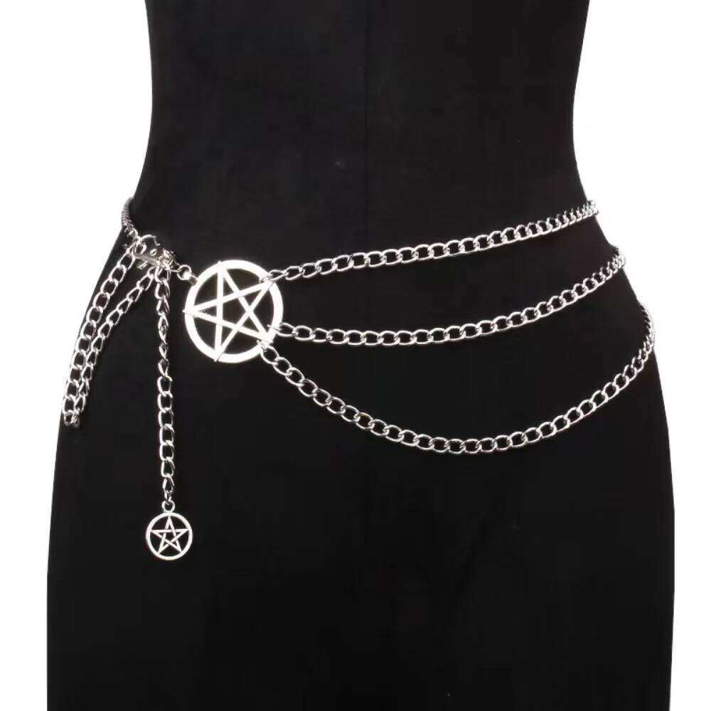 Vintage Alloy Chain, Women's Fashion Versatile Niche Design Tie Belt Chain LR1774 H260228