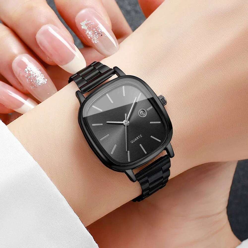 Elegant Square Dial Women Quartz Simple Ladies Calendar Wristes Reloj Mujer Girls Clock Gift Without Box H260228