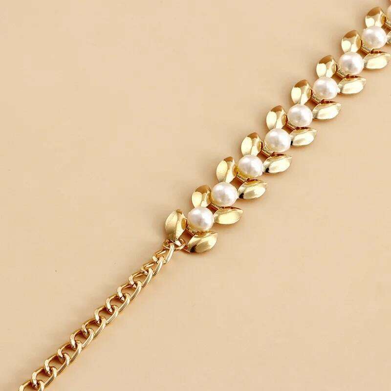 Imitation Belts Women With Dress Sub Sweater Multi-layer Pearl Waist Women's Simple Body Chain H260228