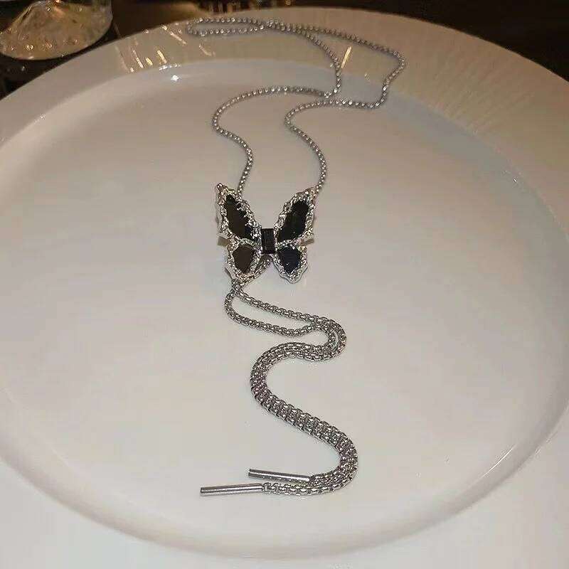 Liquid Metal Butterfly Rose Flower Waist Adjustable Silver Color Pendant Snake Bones Body Chain Punk Hiphop Jewelry H260228