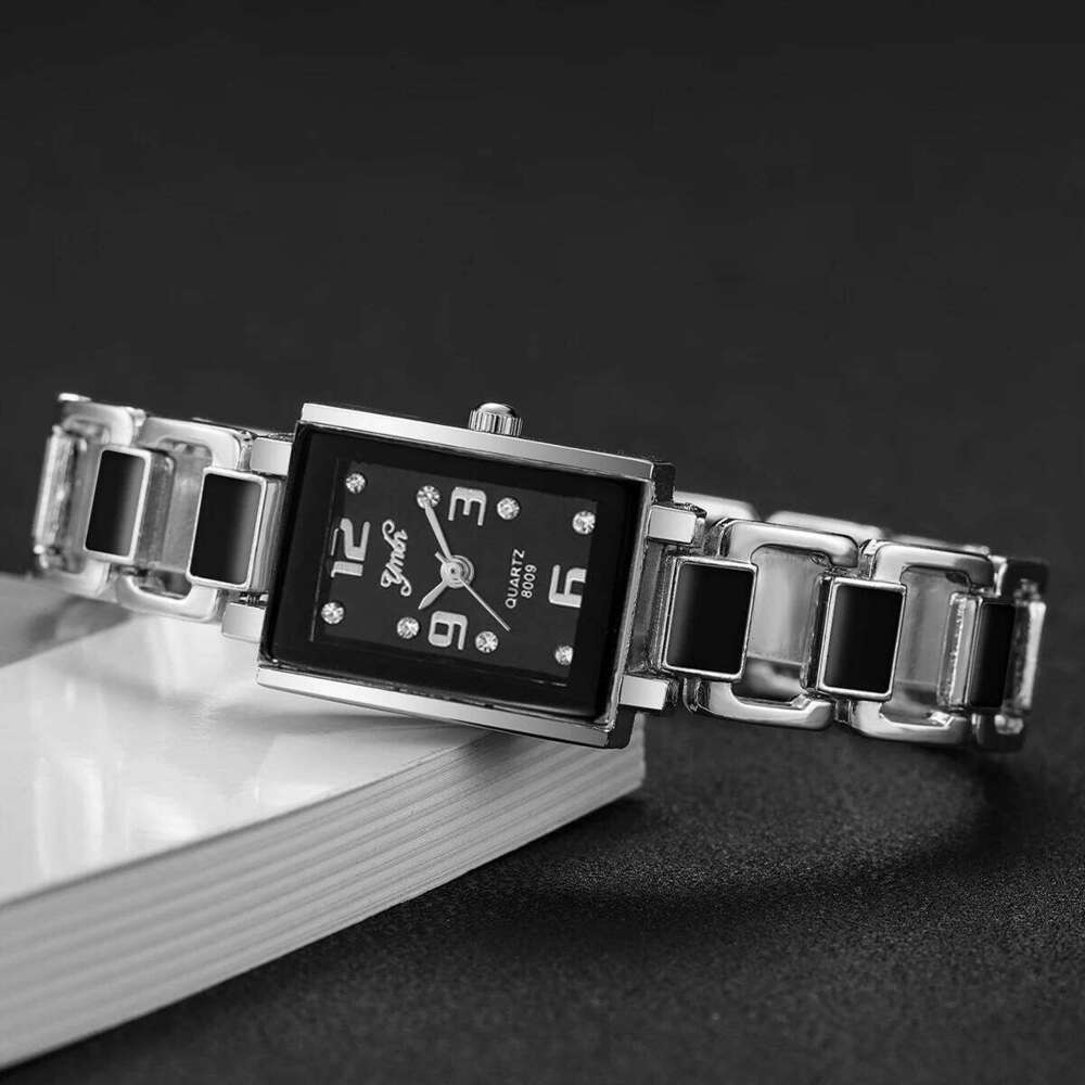 Fashion Square Arabic Dial Women Wrist Ladies Alloy Strap Quartz es Reloj Mujer Girls Clock GiftWithout Box H260228