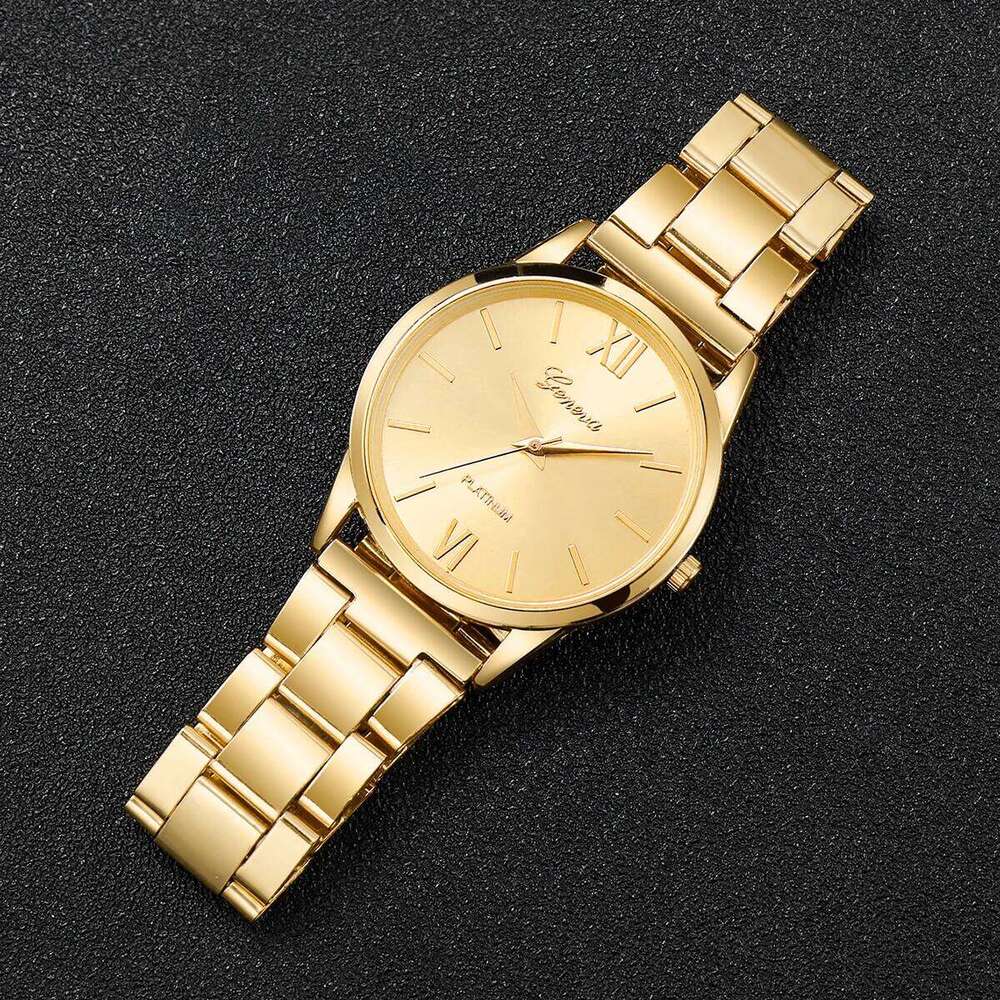 2PCS/Set Women Quartz es Fashion Roma Dial Ladies Wrist Set Reloj Mujer Without Box H260228