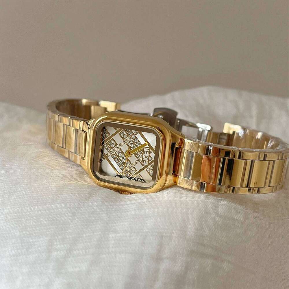 New French Design Small Square For Women, High-Value, Simple And Elegant, Retro Quartz , Unique Wrist. H260228
