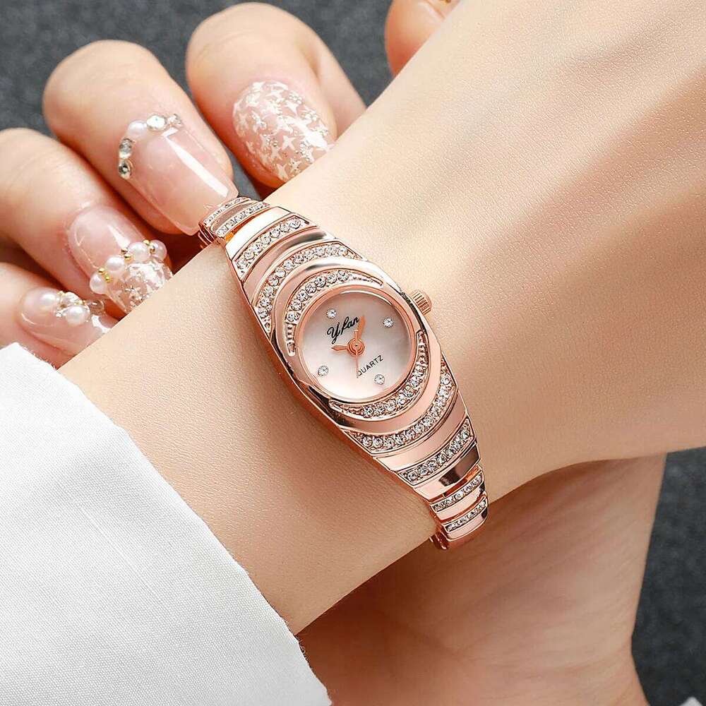 Elegant Women es Fashion Rhinestone Ladies Quartz Wristes Reloj MujerWithout Box H260228