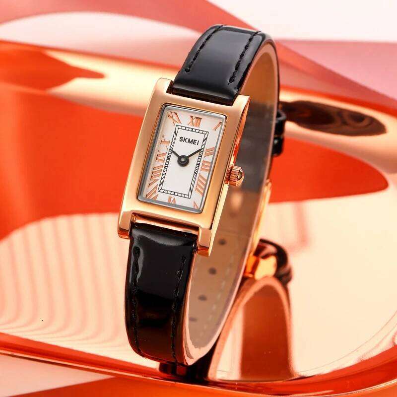 SKMEI Female Fashion Elegance es Ladies Wristes Romantic Style Waterproof Quartz Leather Strip Relogio Feminino H260228