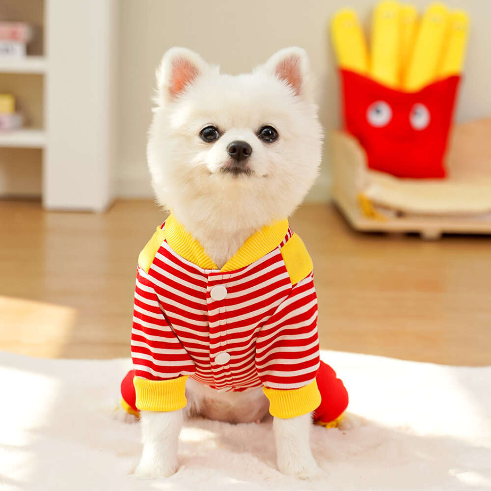Famous brand Pet Four Legged Clothes Autumn Winter Fleece Sweatshirt Medium Dog Corgi French Bulldog Leash Cat Supplies pupakaIK