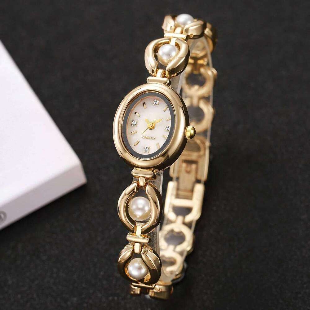 Elegant Pearl Women Quartz Wrist Fashion Diamond Ladies es Reloj Mujer Without Box H260228