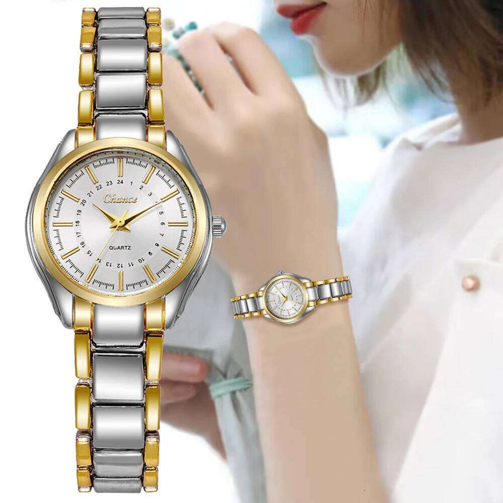 Women's Fashion Stainless Steel Band Analog Quartz es H260228