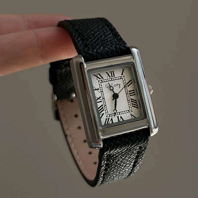 Square Small Retro Womens Girls Quartz es Tiny Female Women Dresses Lady Fashion Gift for Girlfriend H260228