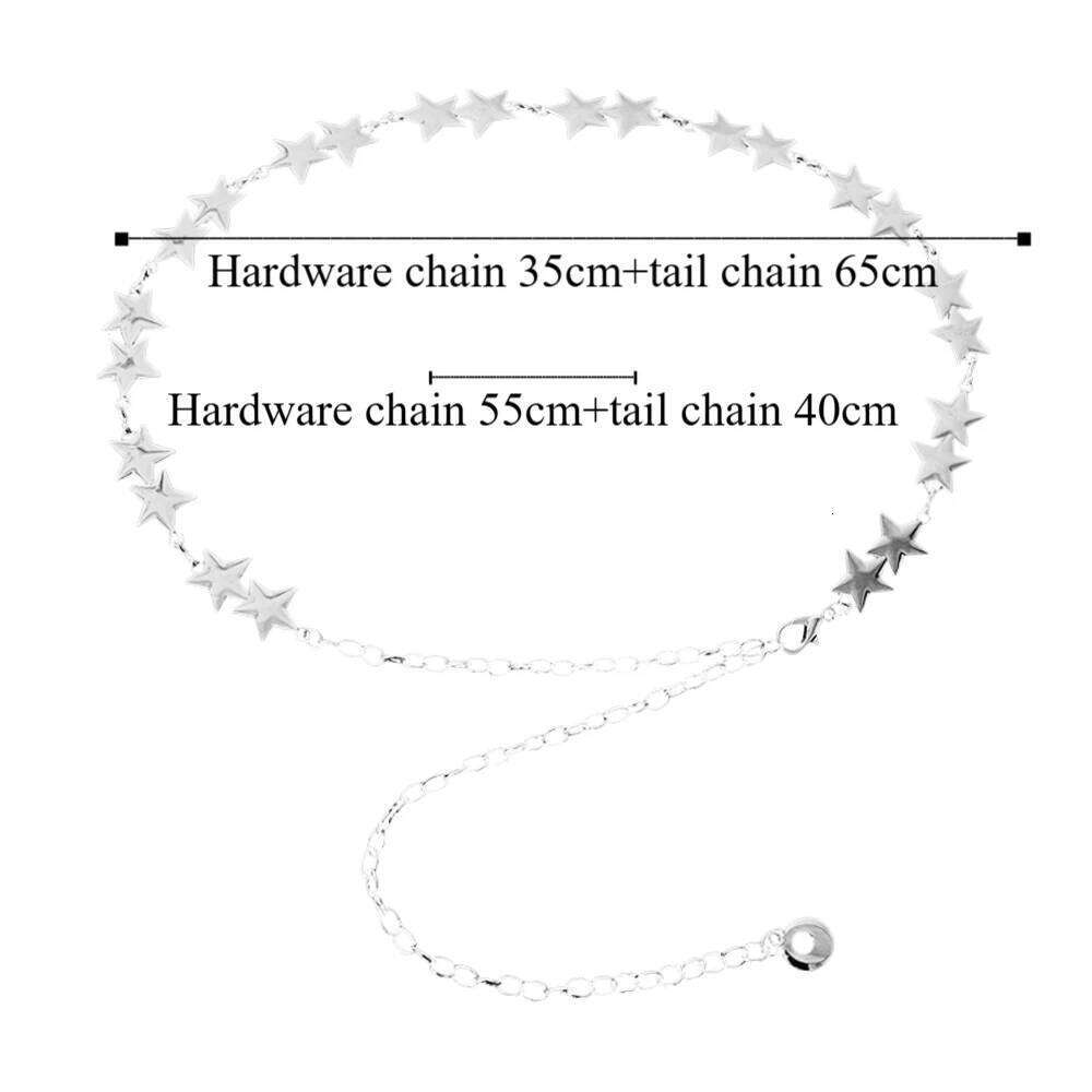 Decorative Multilayer Punk Dress Jeans Accessory Belt Gold Silver Metal Waist Chain Body Jewelry H260228