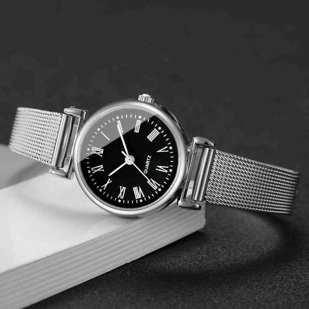 Fashion Roma Dial Women Quartz Casual Mesh Band Ladies Wristes Reloj MujerWithout Box H260228