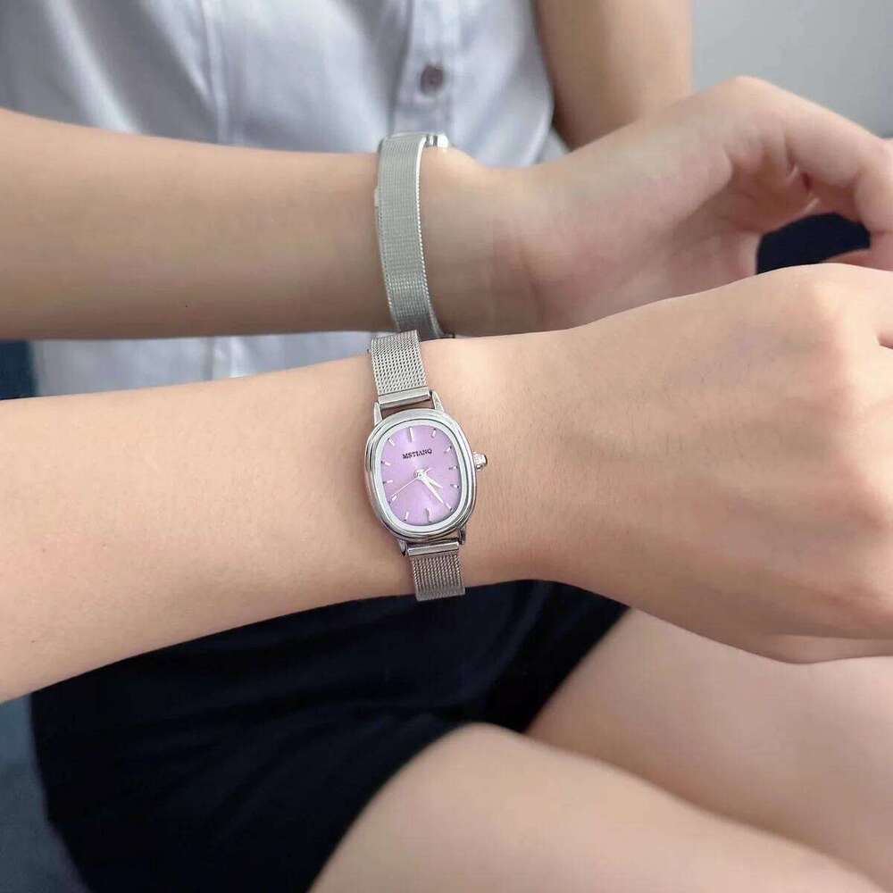 Oval Dial Women's es Stainless Steel Ladies Simple Brand Women Gift Small Quartz Wristes Relgio H260228