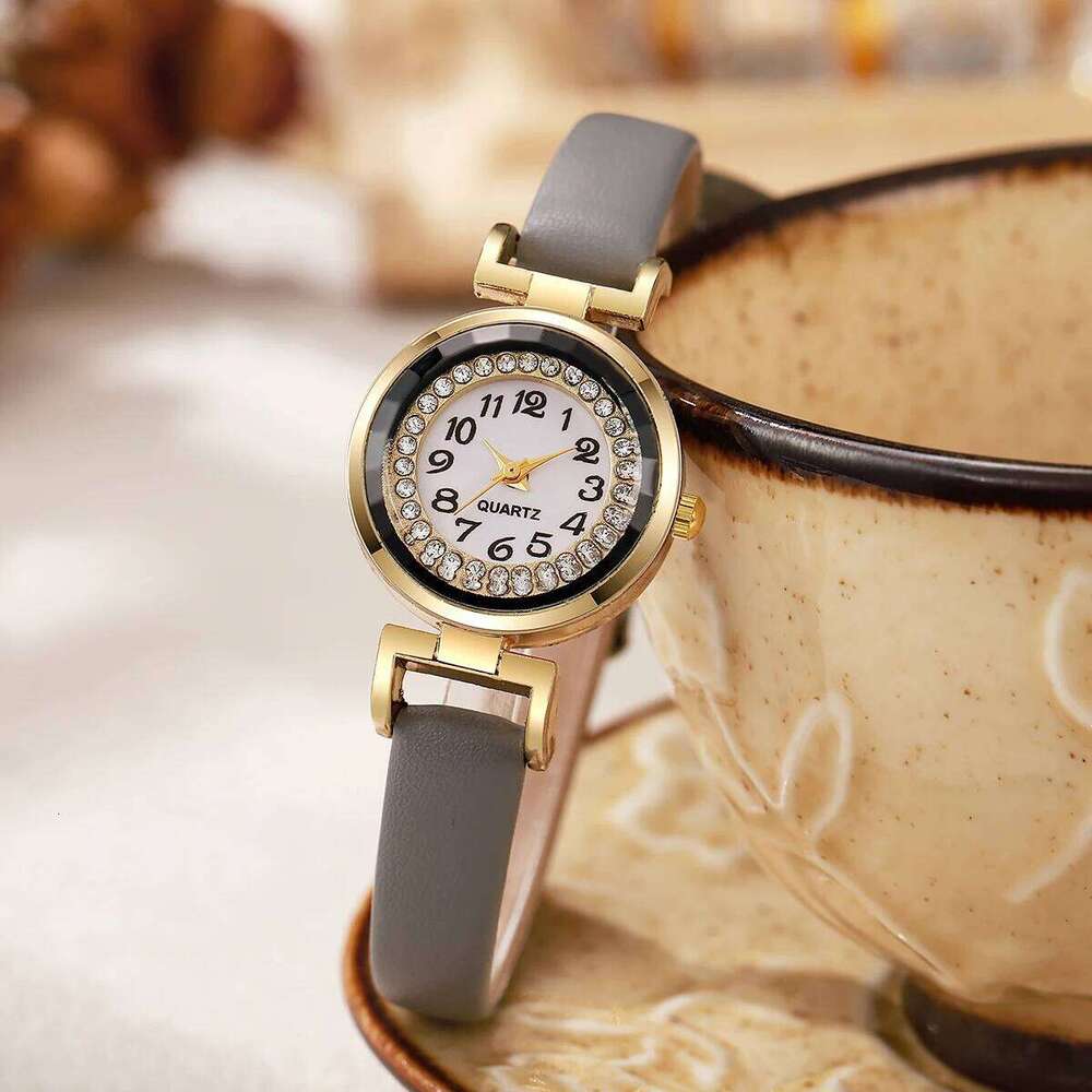 Fashion Small Arabic Women es Casual Leather Strap Quartz for Girls Clock Reloj Mujer H260228