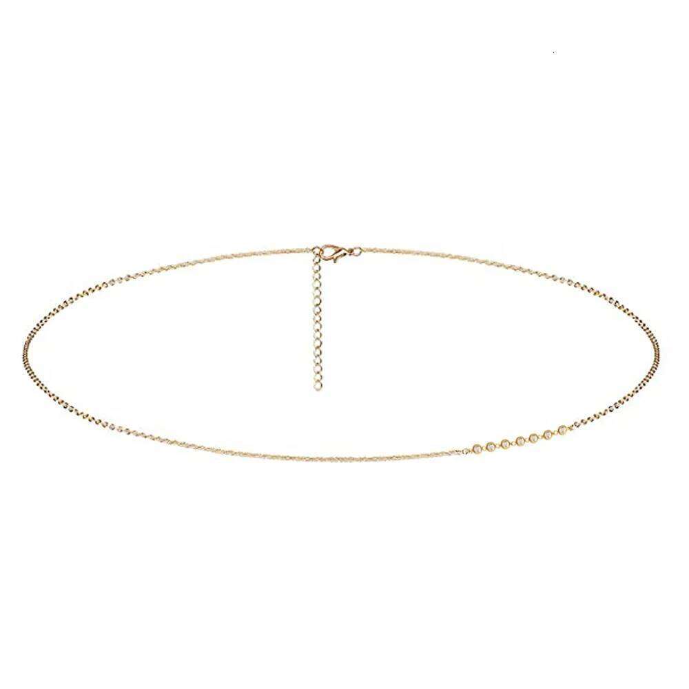 Stainless Steel Waist Rhinestone Crystal Belly Chain For Women Minimalist Beach Bikini Sexy Body Jewelry H260228
