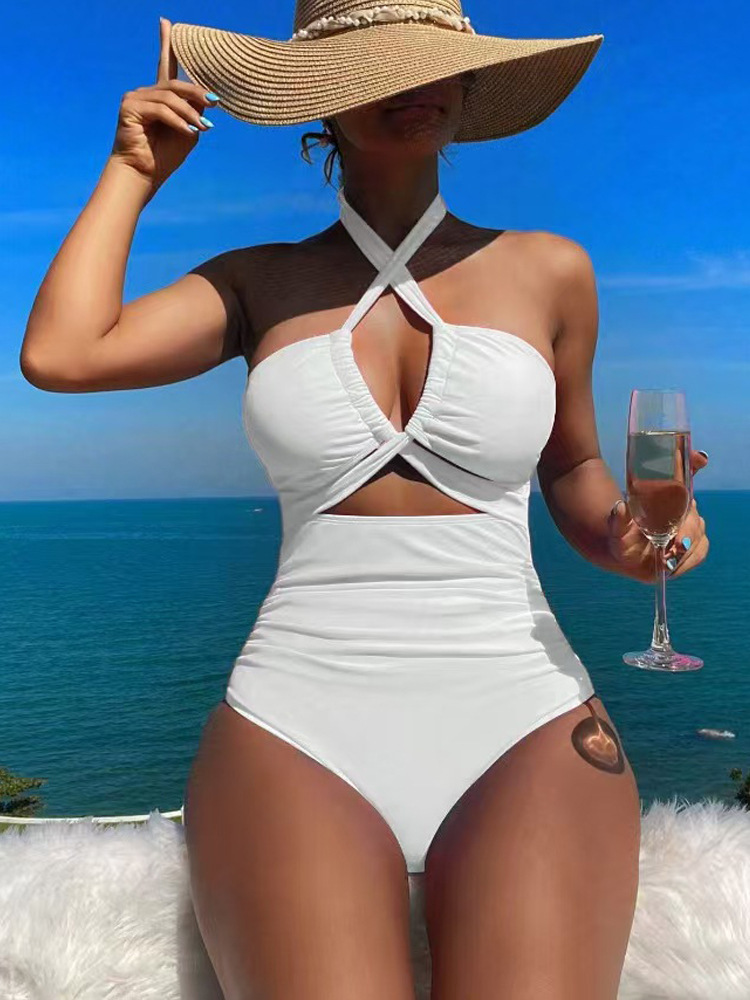 hot Free shipping Women's Swimwear One-Piece Women One Piece Swimsuit Sexy Backless Monokini