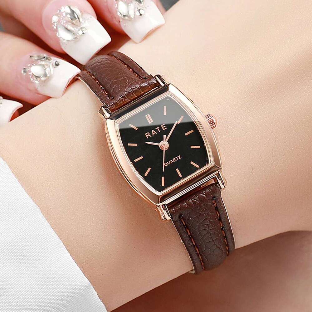 Fashion Small Dial Women Quartz Casual Leather Strap Wrist es Reloj Mujer Girls ClockWithout Box H260228