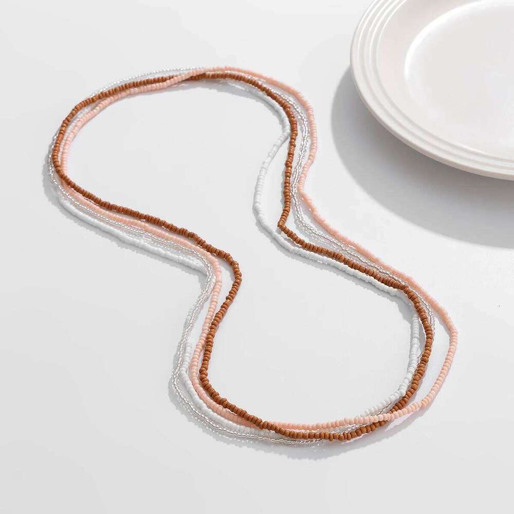 4Pcs Creative Boho Colorful Elastic Seed Beads Waist Belly Belt Chains for Women Summer Bikini Sexy Body Jewelry Y2K Accessories H260228