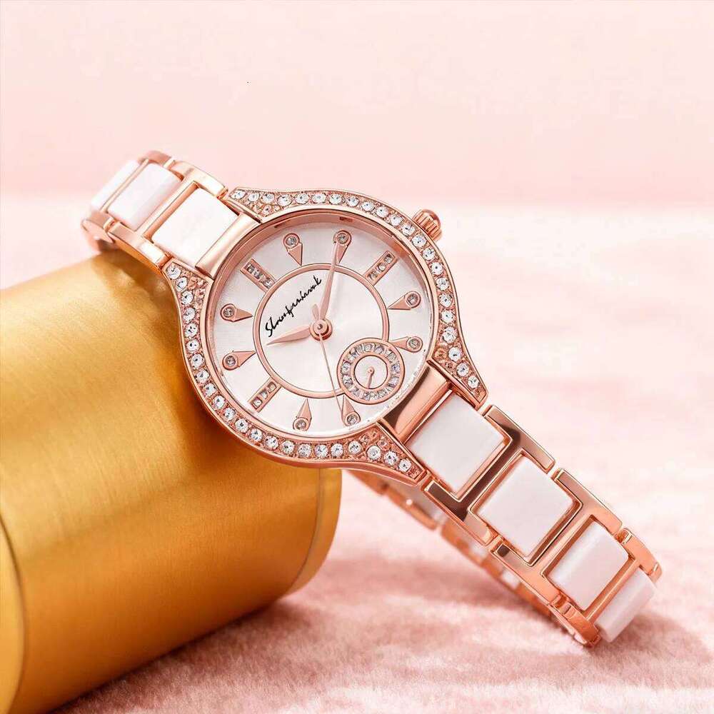 1pc-Ladies' Fashion Strap Steel Strip Quartz Ladies' Luxury H260228